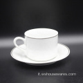 Dinnerware lussuoso Set nuove stoviglie bianche in porcellana ossea